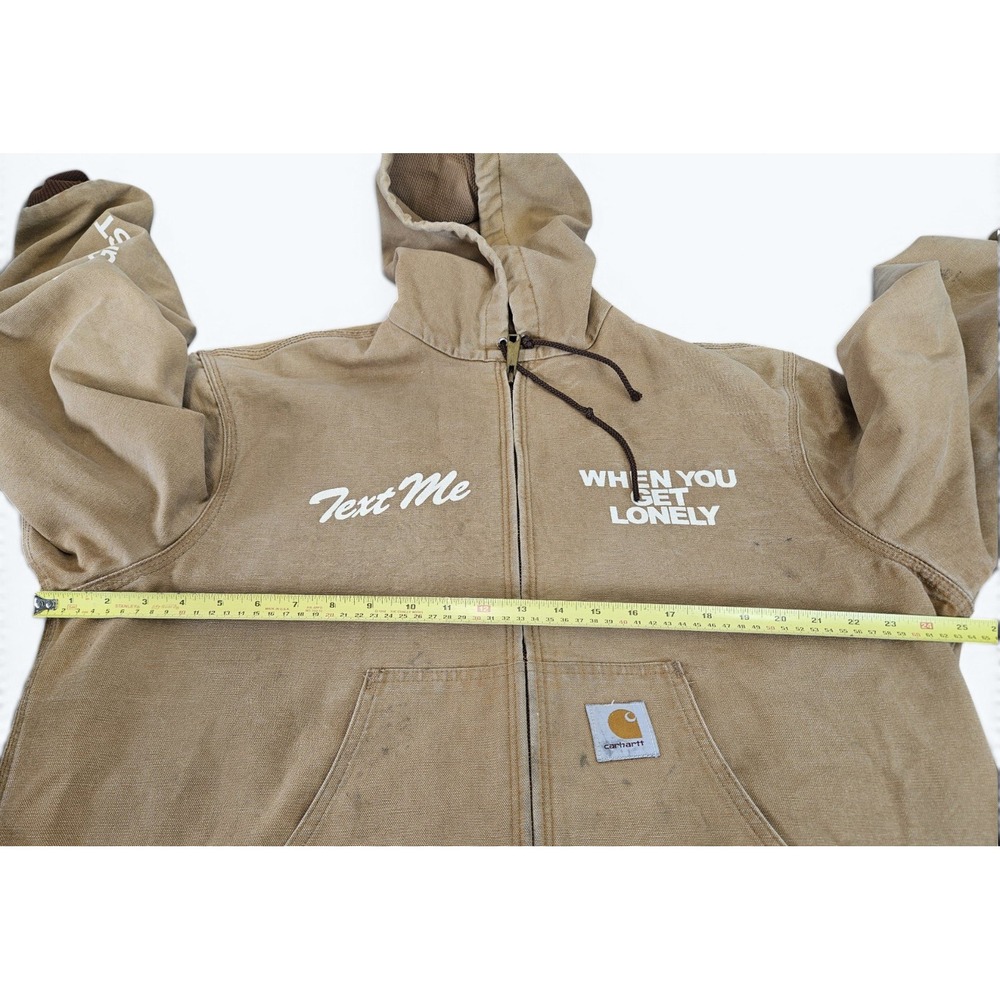 Carhartt Jacket Lonely Springy Canvas Text Me When You Get Lonely Size M - Picture 9 of 12